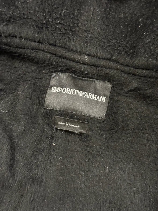 AW2013 Emporio Armani Hooded Long Black Jacket COPaHfi 10