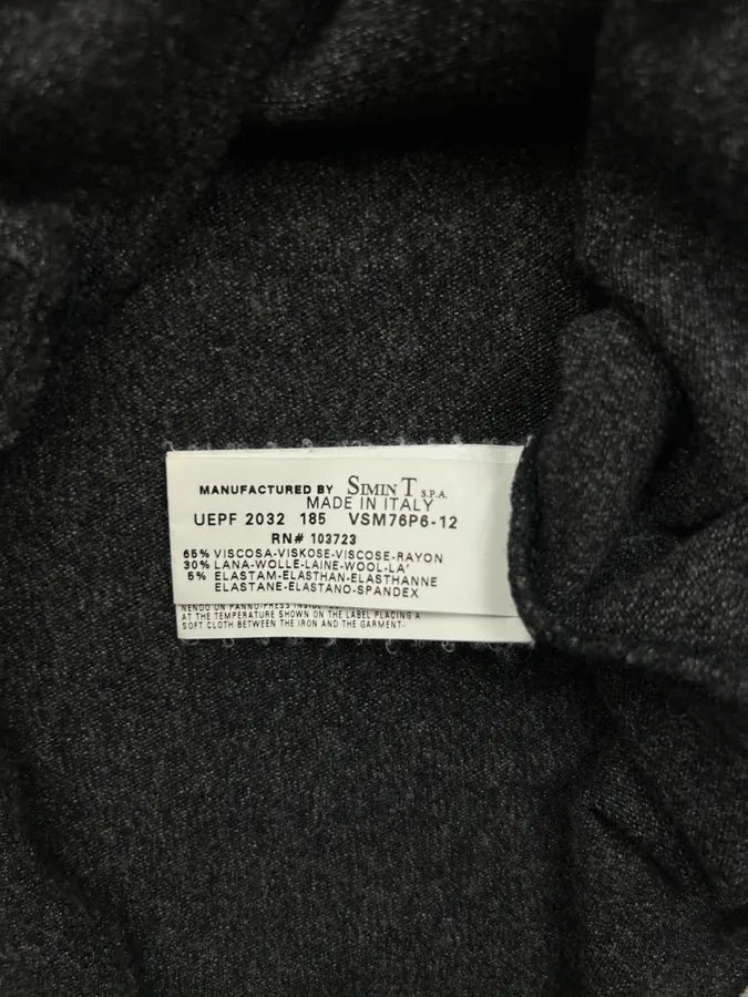 2000s Emporio Armani Grey Buttoned Henley Sweater QKbPnBv 8