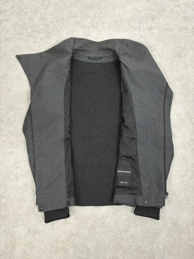 AW2012 Emporio Armani Grey Classy Asymmetrical Jacket TFyolWQ 7