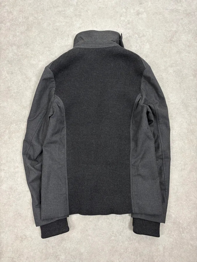 AW2012 Emporio Armani Grey Classy Asymmetrical Jacket TFyolWQ 6