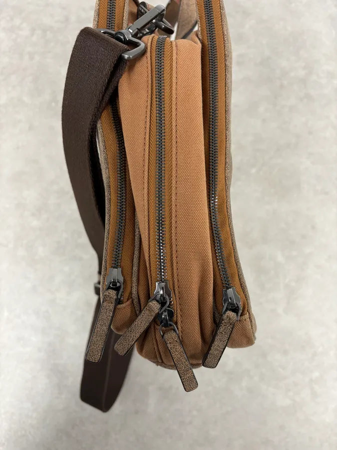 Emporio Armani Grey Leather Shoulder Bag RGylDQN 8