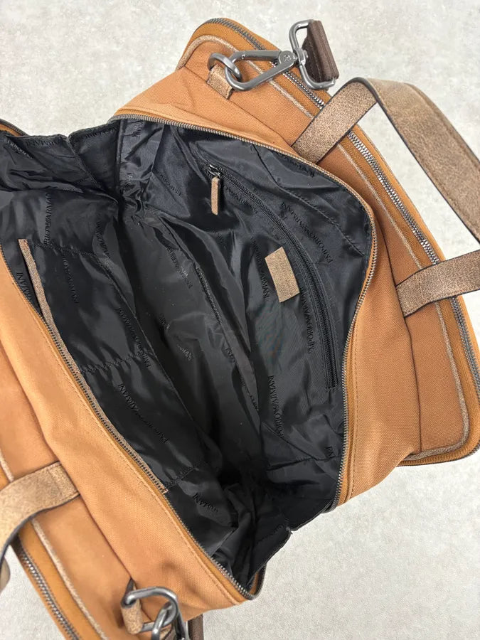Emporio Armani Grey Leather Shoulder Bag RGylDQN 6