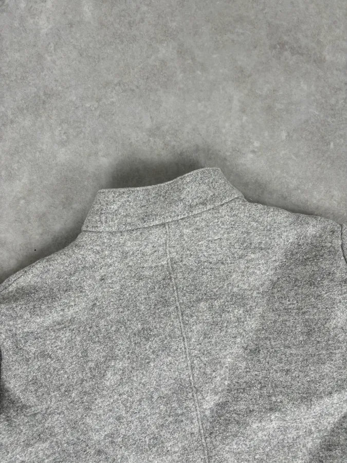 Emporio Armani Grey Wool Black Relief Jacket WCCHTpL 5