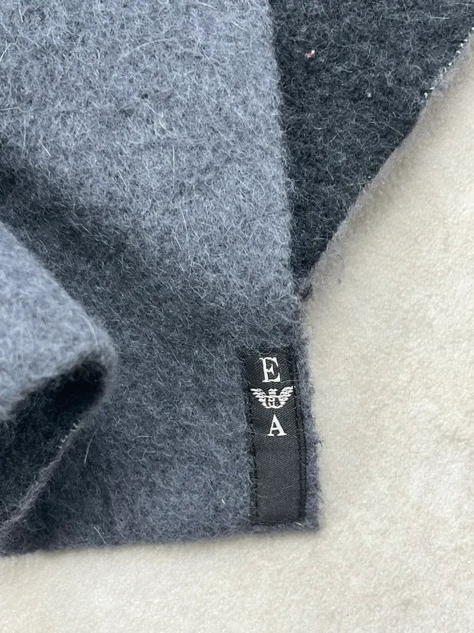 Emporio Armani Grey Wool Oversized Hooded Jacket cSmEcyq 10