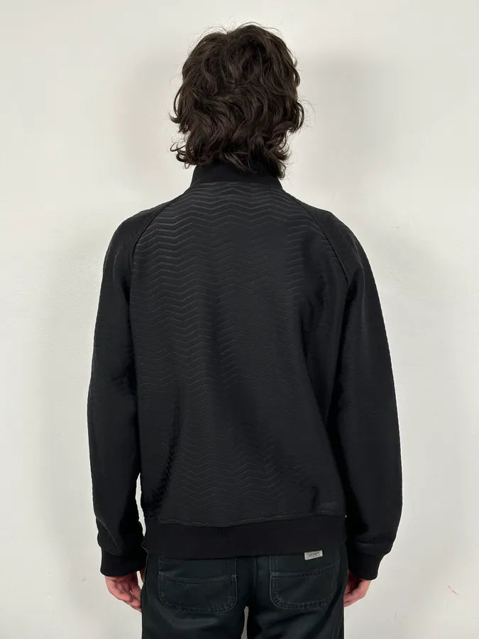 A2013 Emporio Armani Black Patterned Bomber Jacket rdieMVb 2