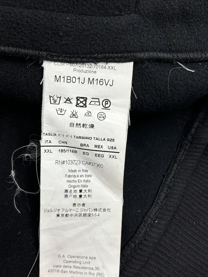 A2013 Emporio Armani Black Patterned Bomber Jacket rdieMVb 9