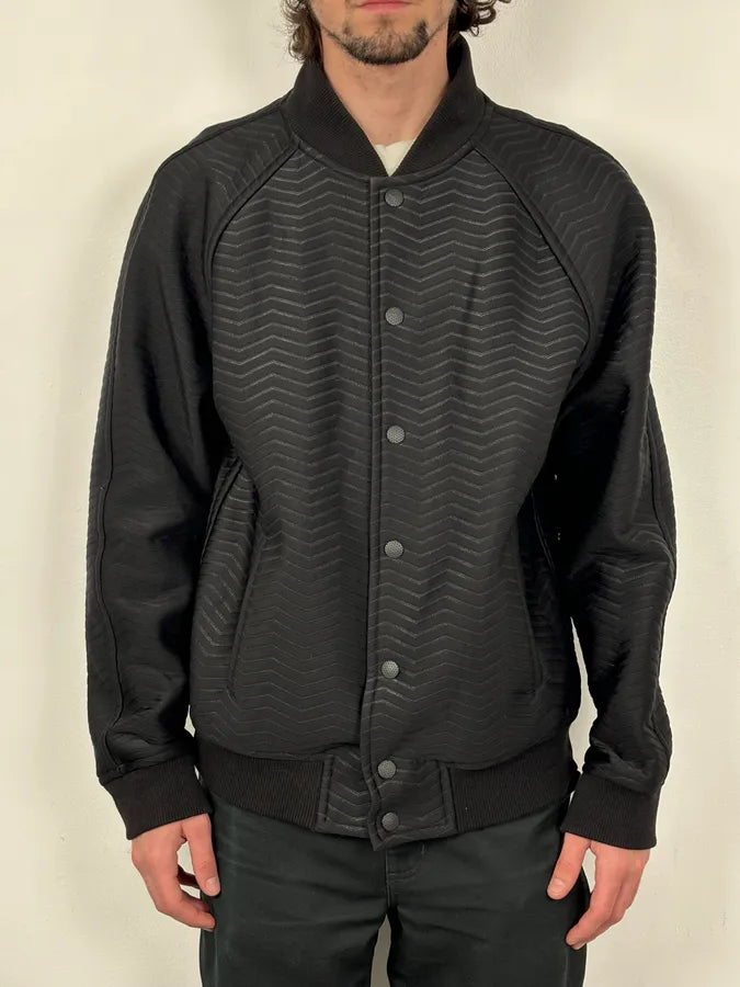 A2013 Emporio Armani Black Patterned Bomber Jacket rdieMVb 1
