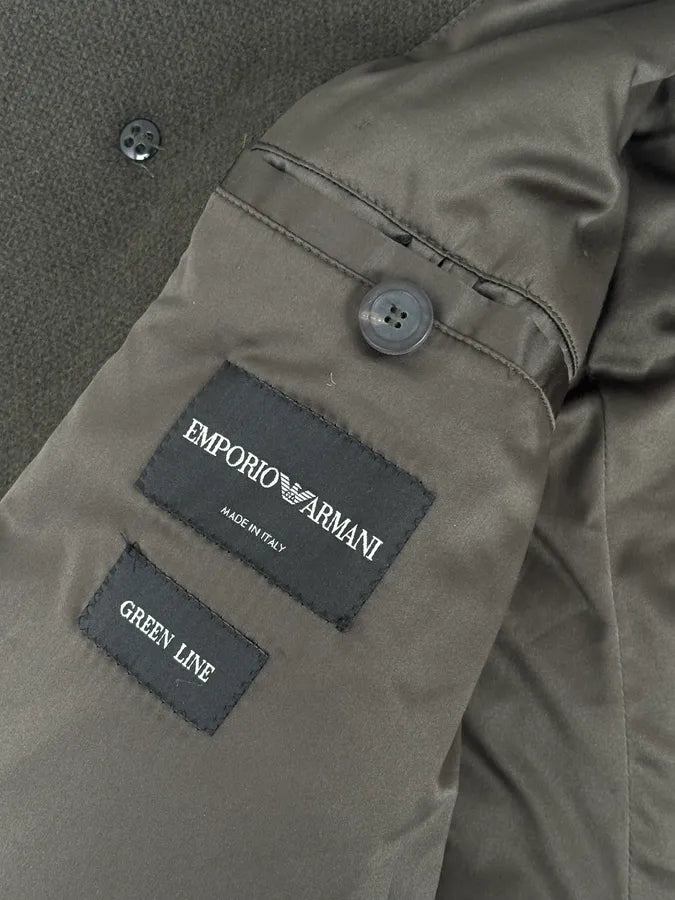 AW2009 Emporio Armani Khaki Wool Blazer Coat MfWRqji 9