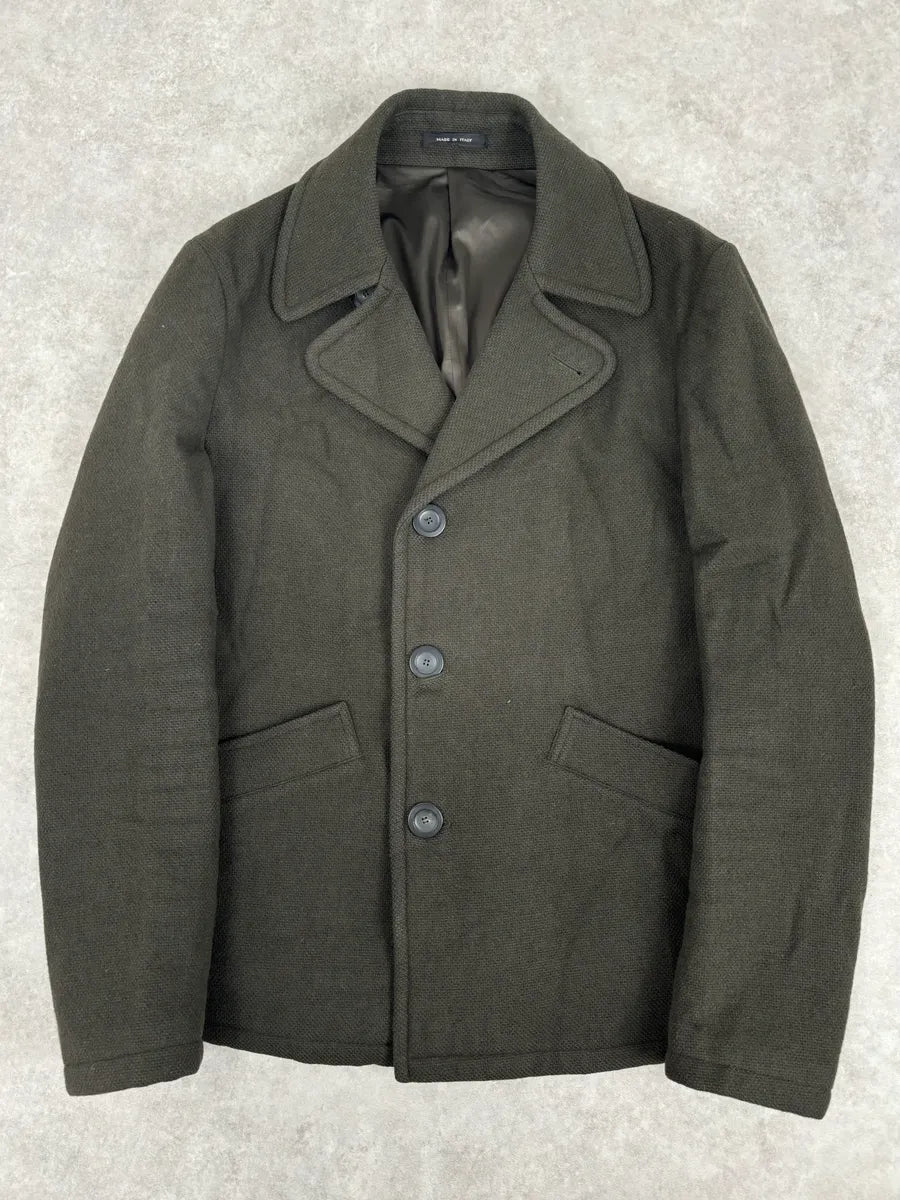 AW2009 Emporio Armani Khaki Wool Blazer Coat MfWRqji 0