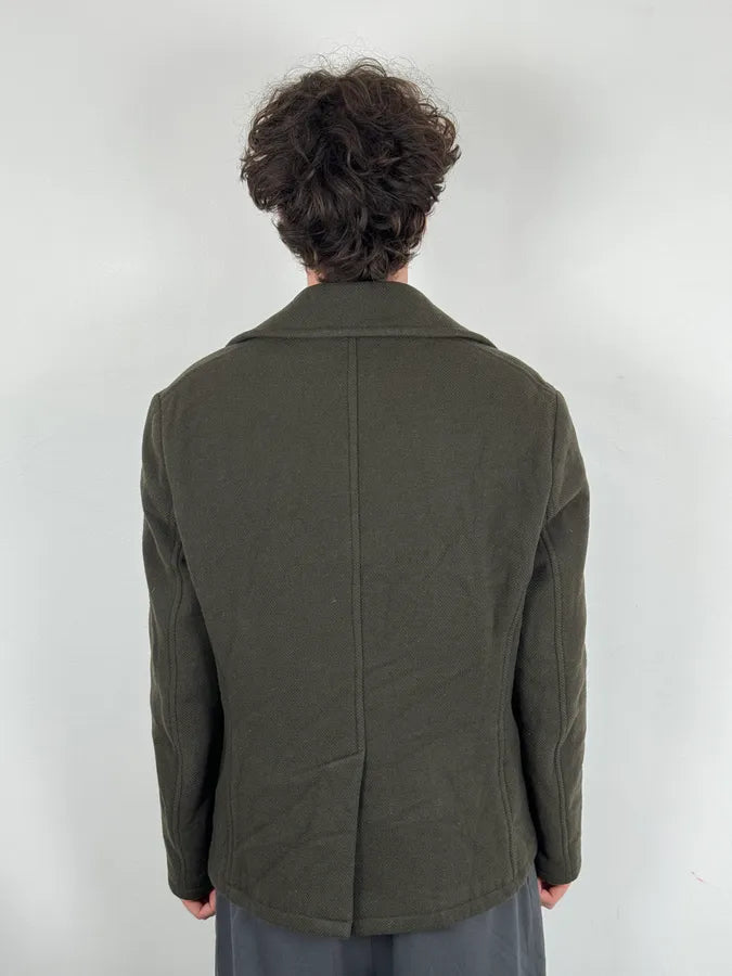 AW2009 Emporio Armani Khaki Wool Blazer Coat MfWRqji 3
