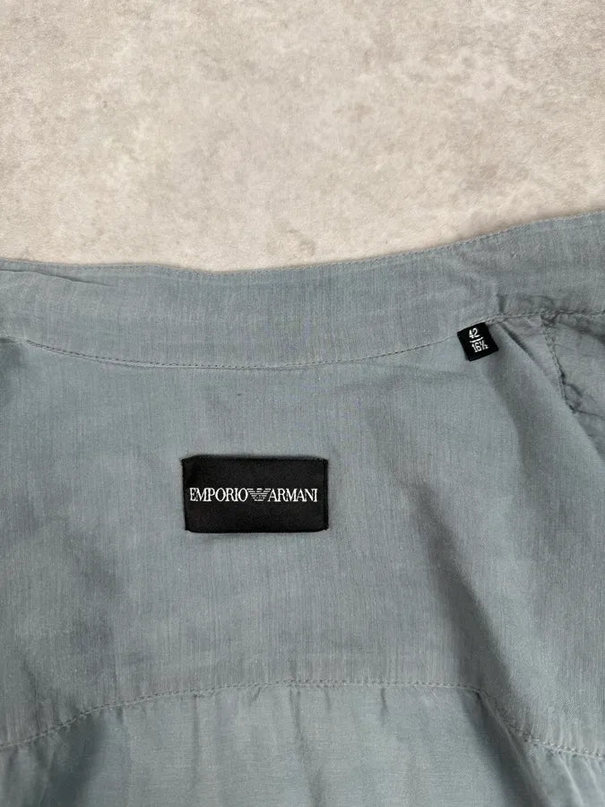Emporio Armani Light Blue Korean Style Shirt ofkrXXn 8