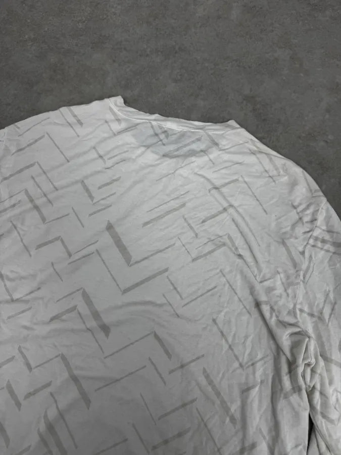 AW2019 Giorgio Armani Lines White Longsleeves tKOEKgu 5