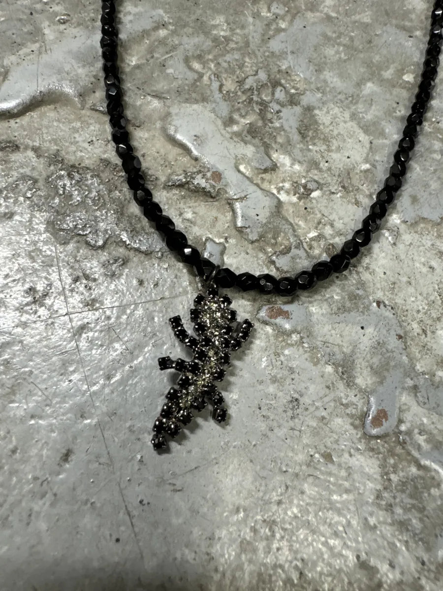Emporio Armani Lizard Pendant Crytal Pearl Necklace vvUseOL 7