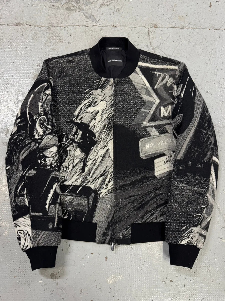 Emporio Armani Motel Black & White Bomber yqBrQOV 0