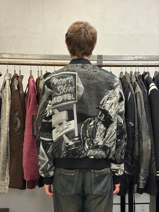 Emporio Armani Motel Black & White Bomber yqBrQOV 2
