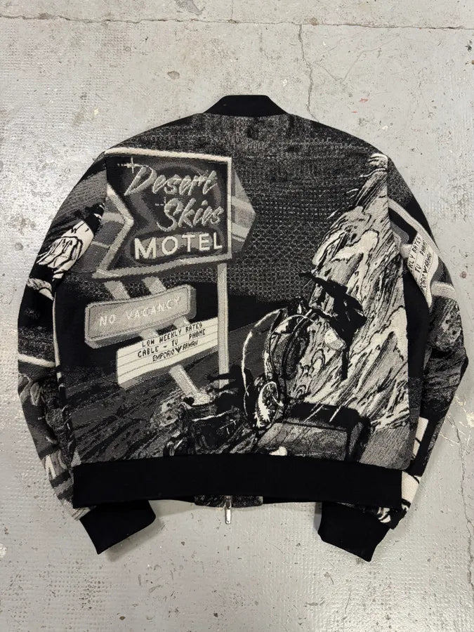 Emporio Armani Motel Black & White Bomber yqBrQOV 3