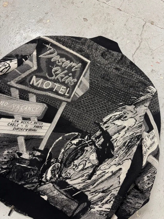 Emporio Armani Motel Black & White Bomber yqBrQOV 6
