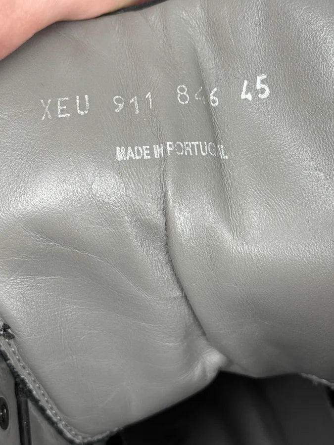 Emporio Armani Multi Zips Black Leather Boots svgEknq 6