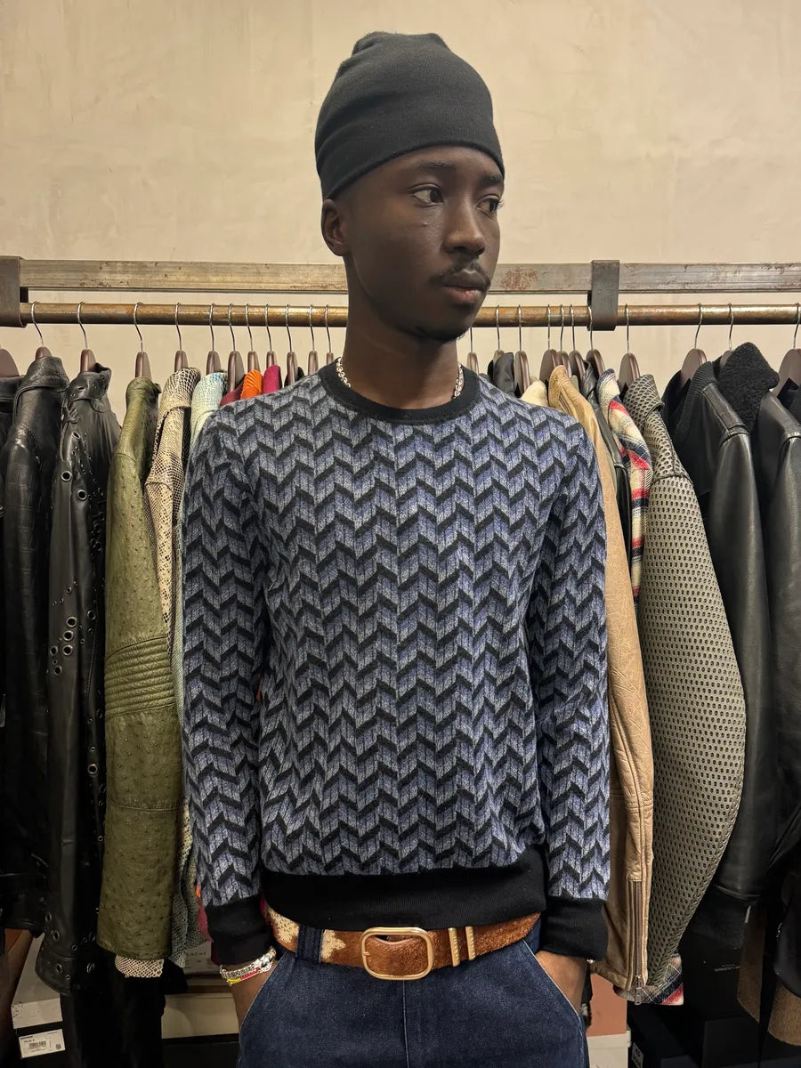 Emporio Armani Navy Cozy Sweater wkVzUhn 1