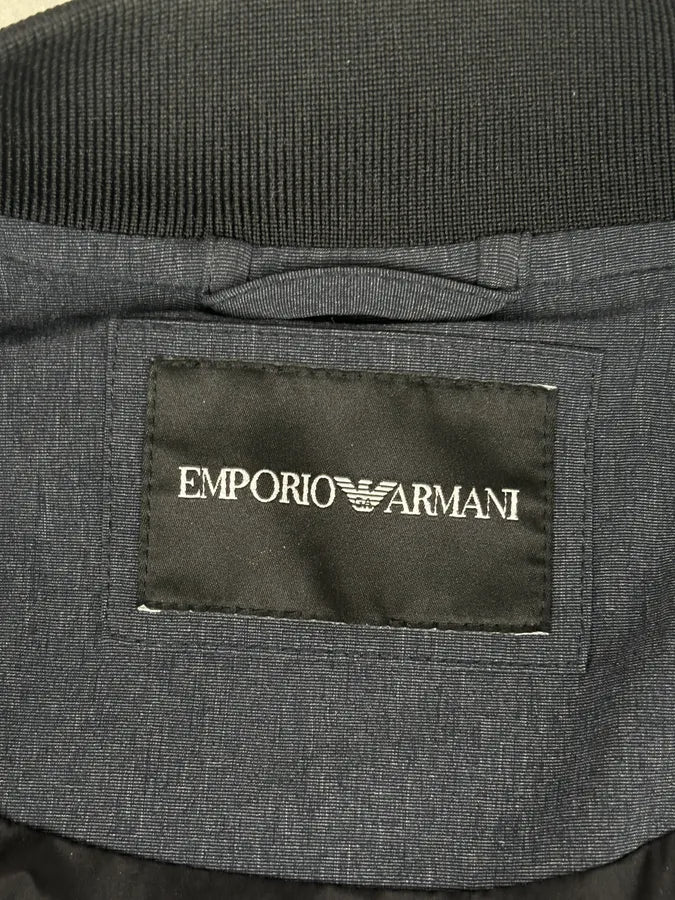 SS2018 Emporio Armani Navy Nylon Quilted Bomber Jacket FjLzJwy 9