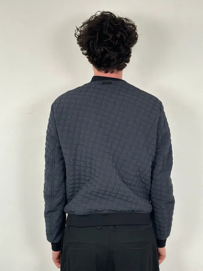 SS2018 Emporio Armani Navy Nylon Quilted Bomber Jacket FjLzJwy 2