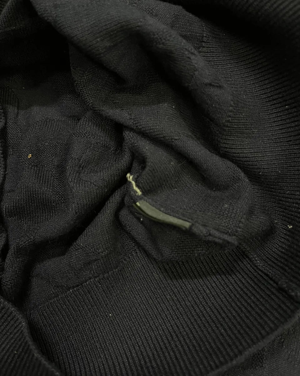 Emporio Armani Navy Textured Sweater nZUeCnK 8