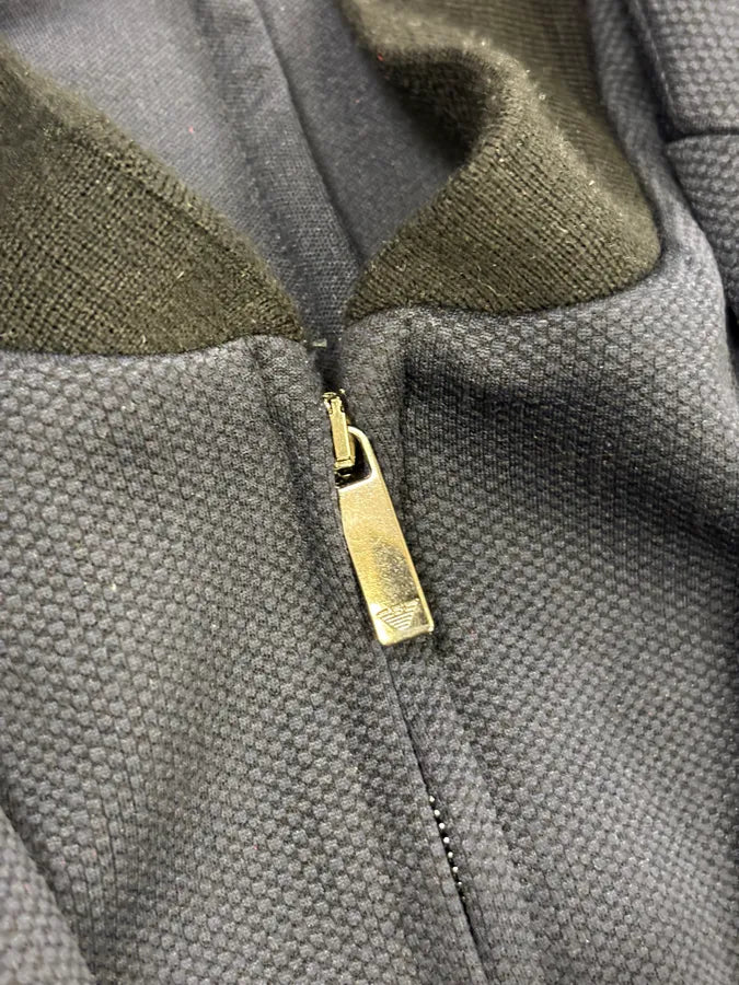 AW2013 Emporio Armani Navy Wool Layered Blazer Jacket WiUFyIY 7