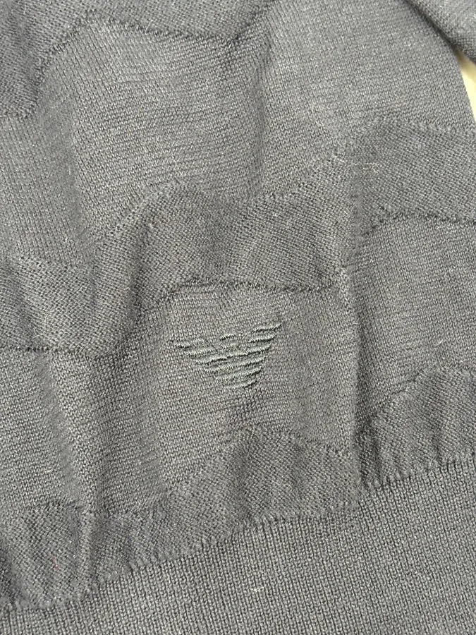 AW2019 Emporio Armani Navy Zigzag Classy Sweater NATCTEO 7