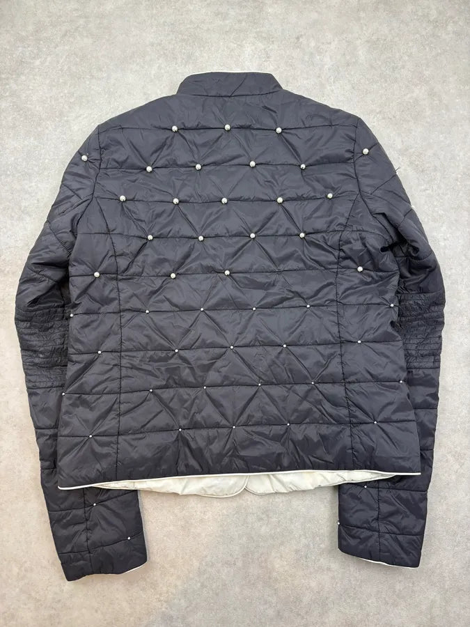 Emporio Armani Pearls Mao Collar Puffer Jacket sMstBUF 5