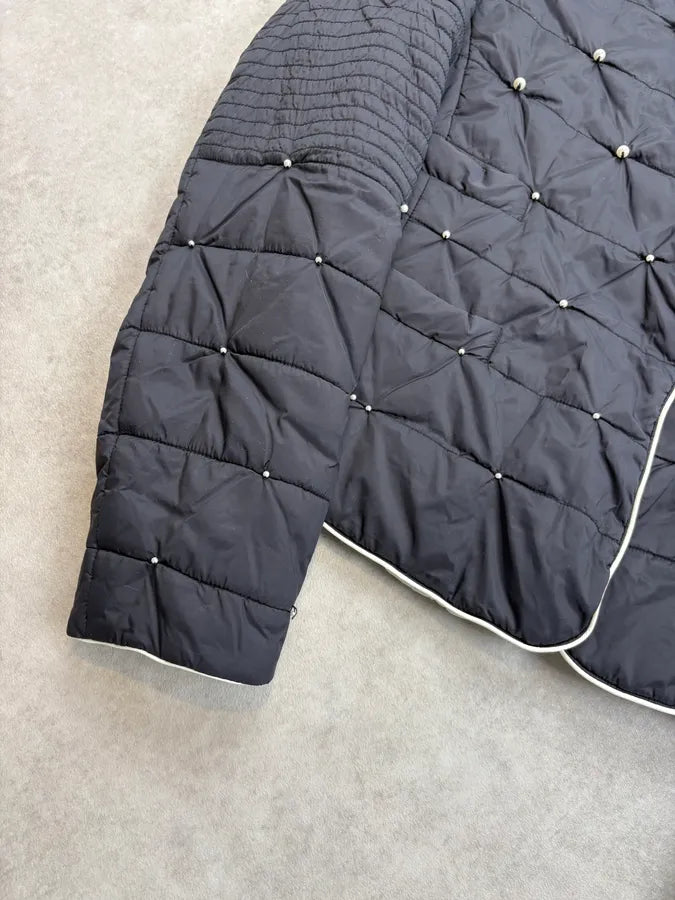 Emporio Armani Pearls Mao Collar Puffer Jacket sMstBUF 7