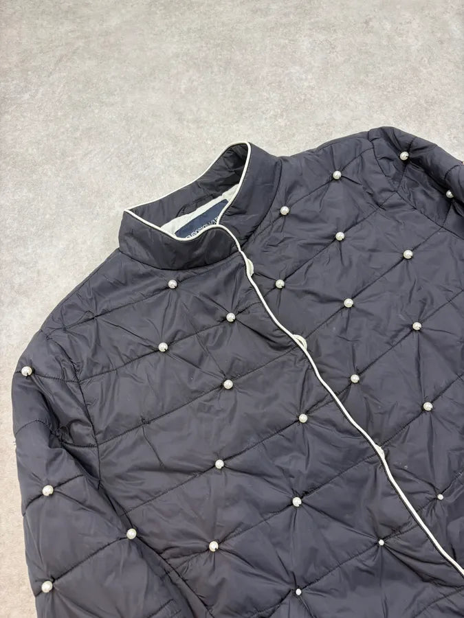 Emporio Armani Pearls Mao Collar Puffer Jacket sMstBUF 4