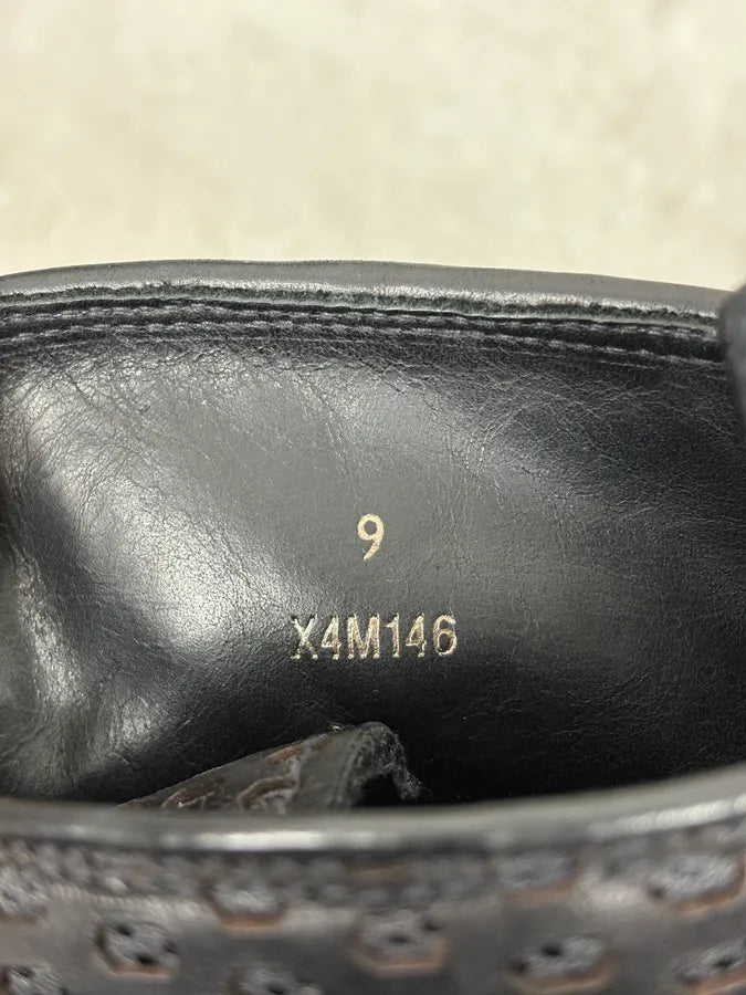 Emporio Armani Perfored Premium Leather Boots KwZkjfg 8