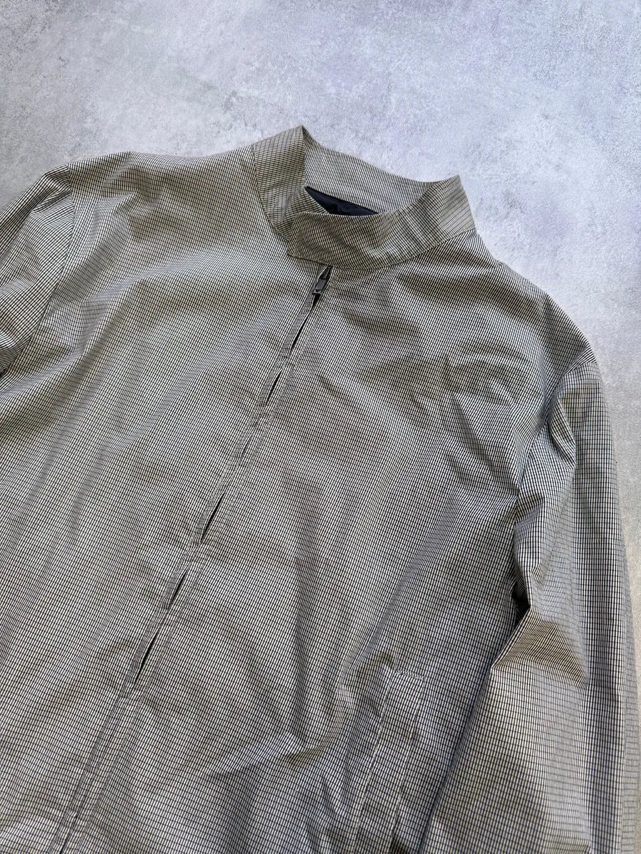 2000s Emporio Armani Chekered Grey Jacket JvoTTWt 3