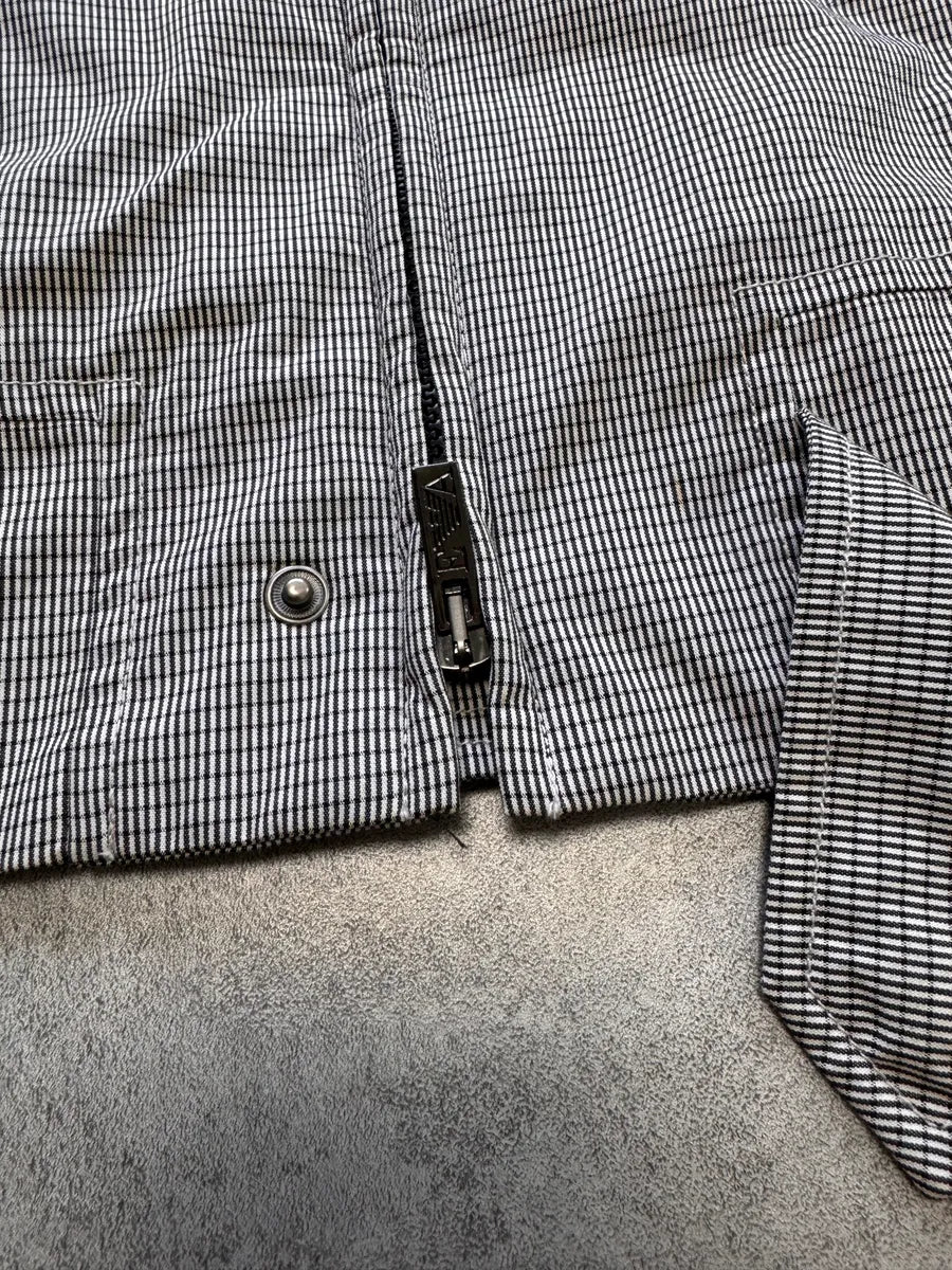 2000s Emporio Armani Chekered Grey Jacket JvoTTWt 5