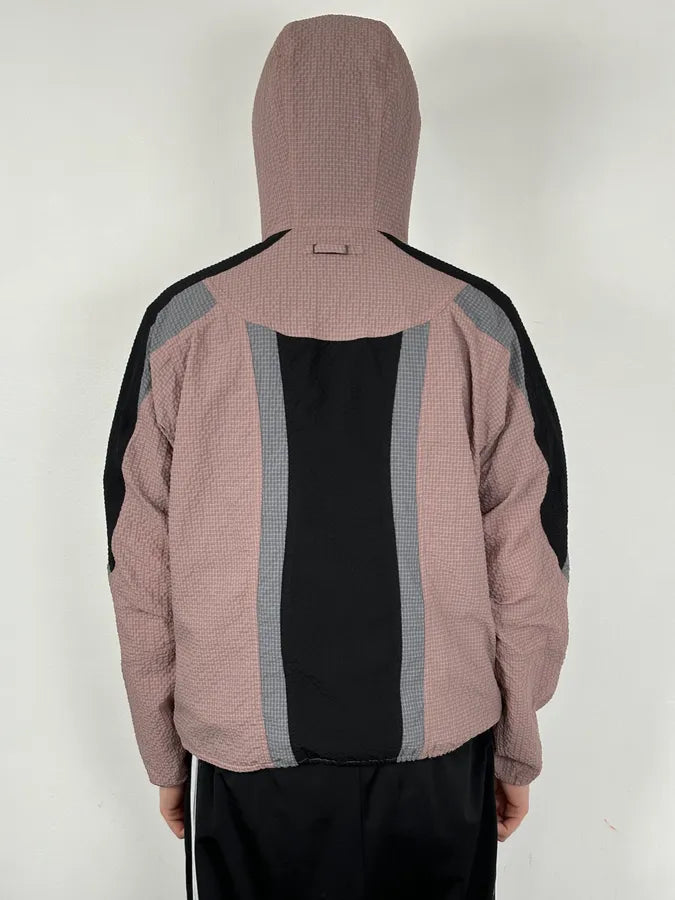 AW2020 Emporio Armani Rose Nylon Windbreaker Jacket daelMqK 2