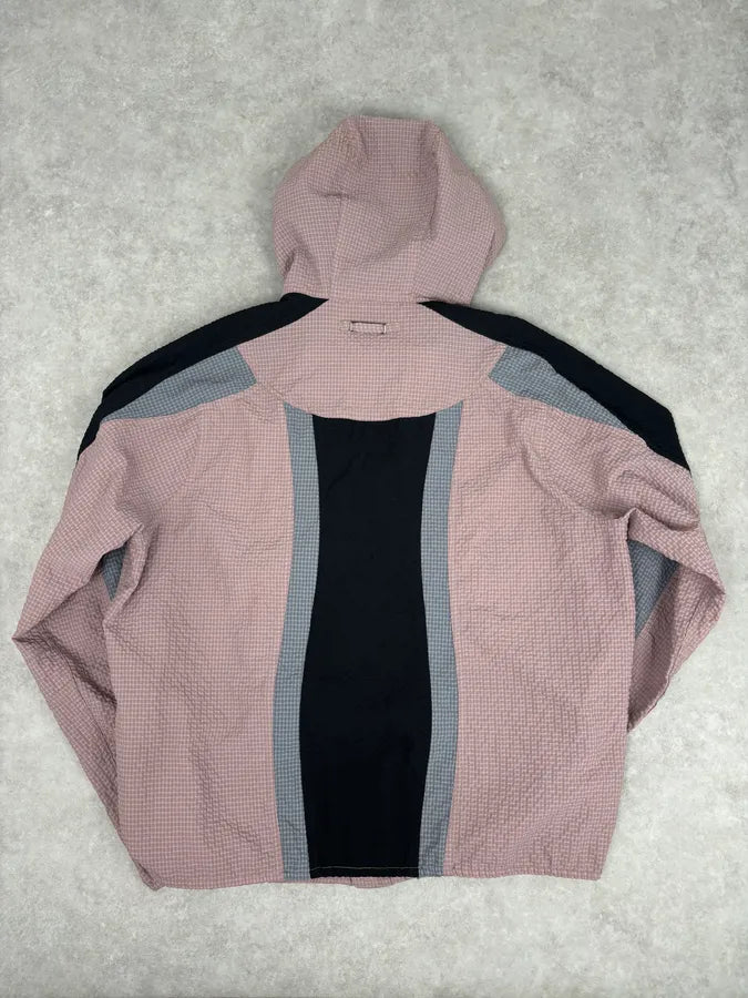 AW2020 Emporio Armani Rose Nylon Windbreaker Jacket daelMqK 4