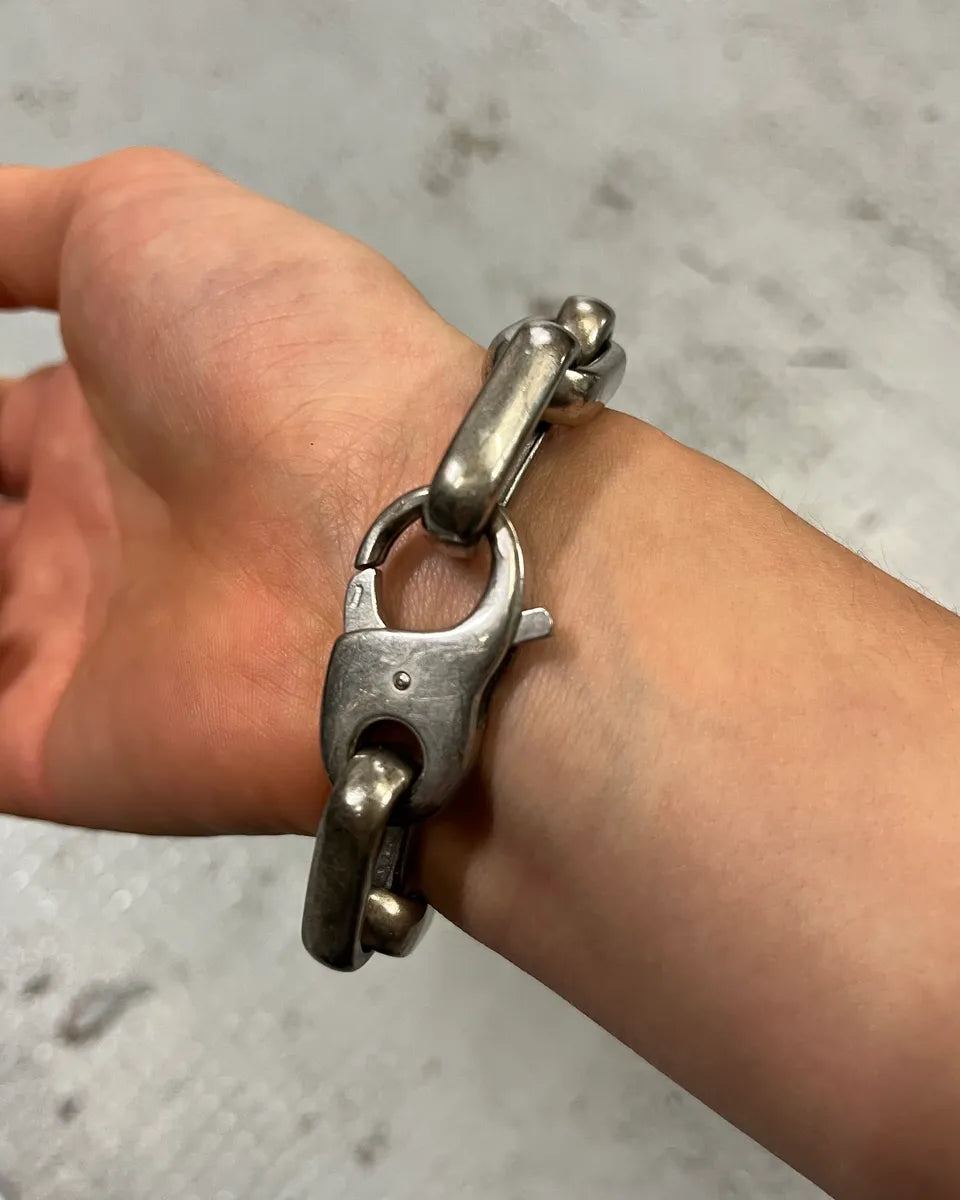 Emporio Armani Stainless Steel Chain Wood Horn Bracelet LFSyikX 3