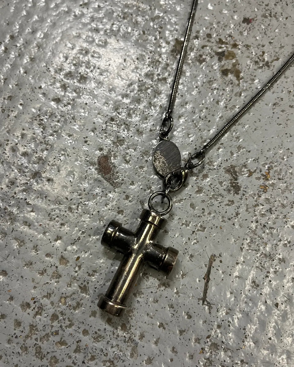 Emporio Armani Stainless Steel Cross Pendant Necklace vzbBfIn 4