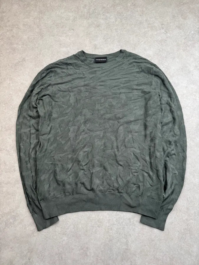 Emporio Armani Tern Olive Relief Sweater gEQGAbJ 3