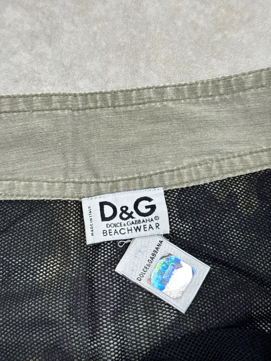 2000s Dolce & Gabbana Khaki Military Camo Swim Shorts eoGcrtYj 9