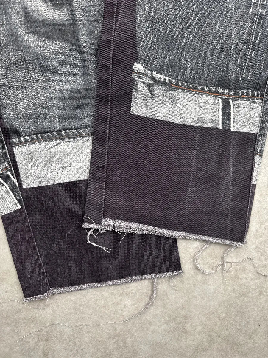 2000s Jean Paul Gaultier Trompe L’Oeil Raw Incrusted Jeans epPfAgAE 7