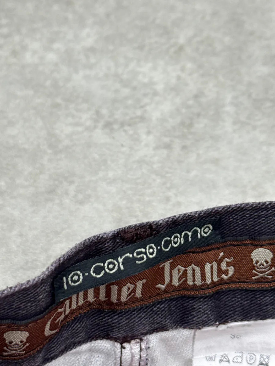 2000s Jean Paul Gaultier Trompe L’Oeil Raw Incrusted Jeans epPfAgAE 12