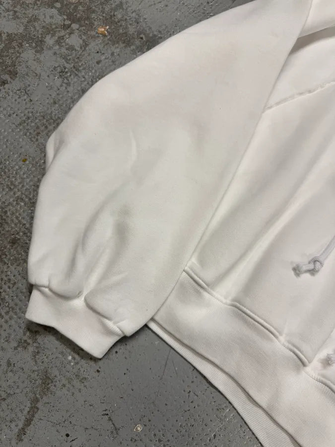 ERL Wave White Cozy Knit Hoodie (M) AhHFuXn 4