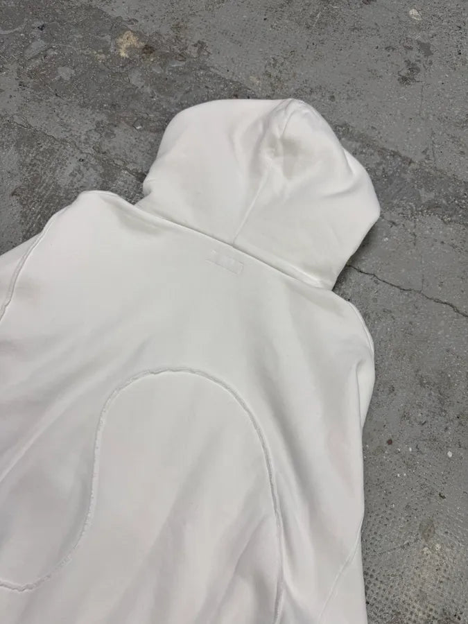 ERL Wave White Cozy Knit Hoodie (M) AhHFuXn 6