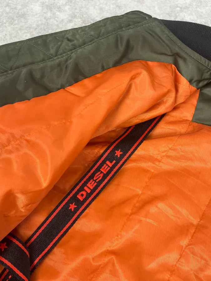 2000s Diesel Khaki Bomber Jacket AFIBLbN 10