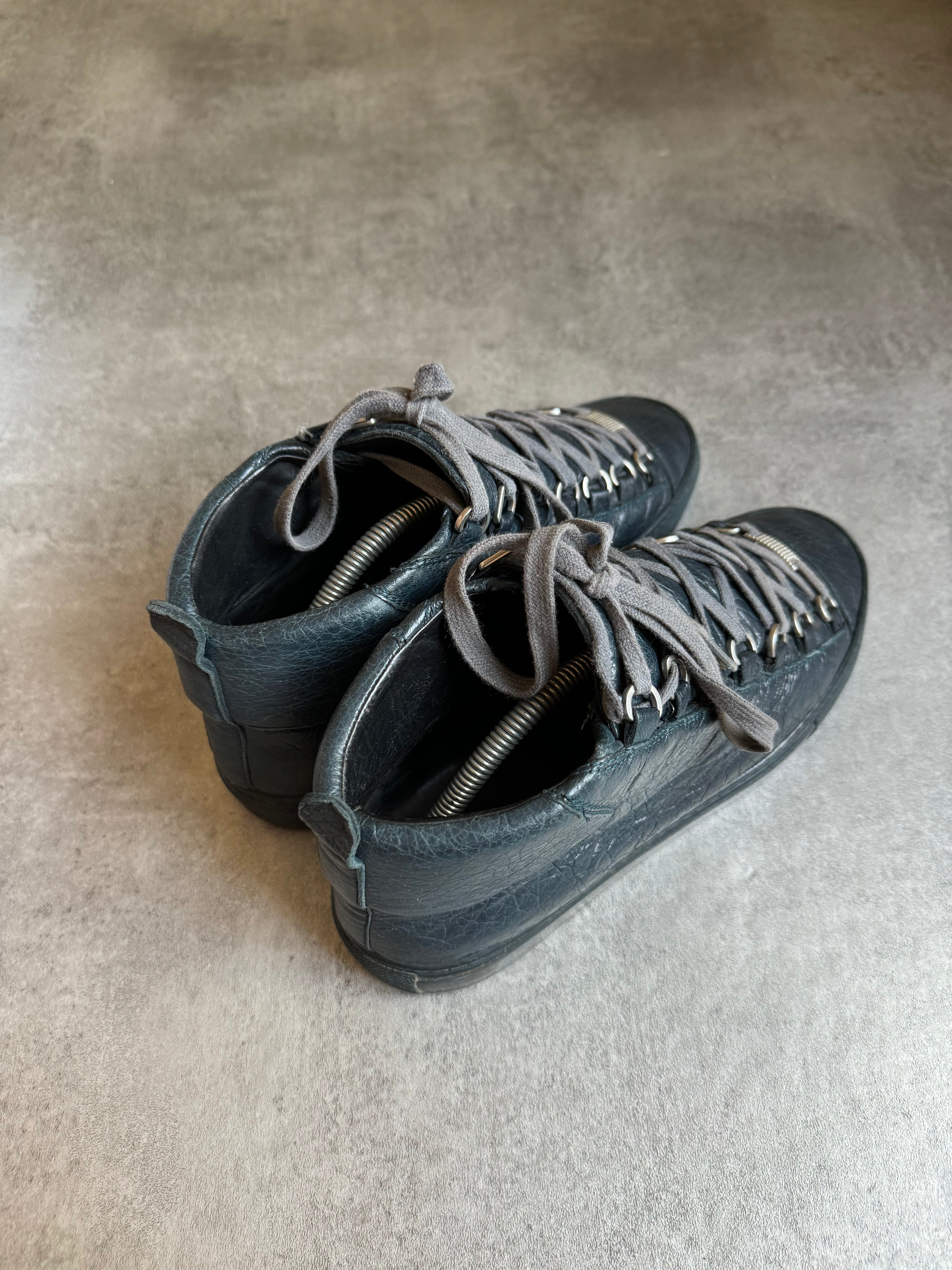 Balenciaga Arena High Blue Leather (40) - 4