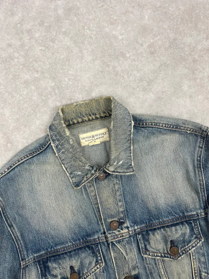 Ralph Laurent Denim & Supply Faded Blue Denim Jacket DcYeAZD 3