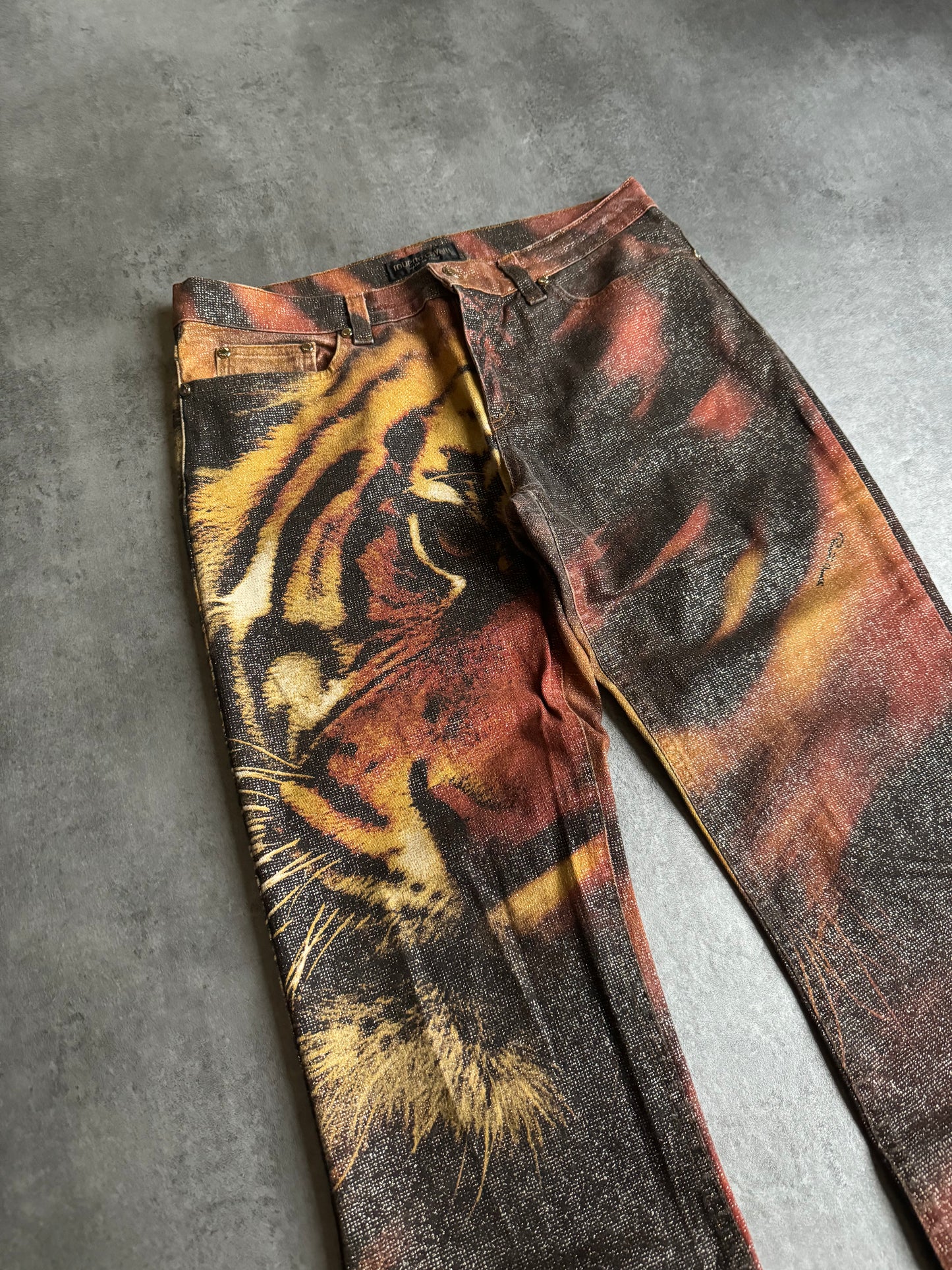 FW2000 Roberto Cavalli Savage Tiger Pants (S) - 7