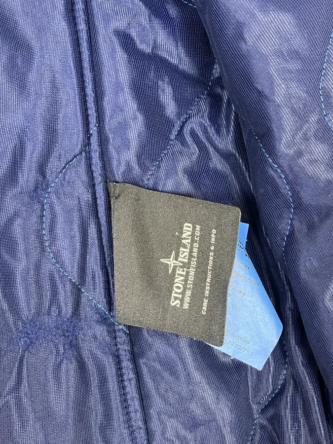 AW2012 Stone Island Blue Caban Mussola Gommata Jacket eBktHCE 11
