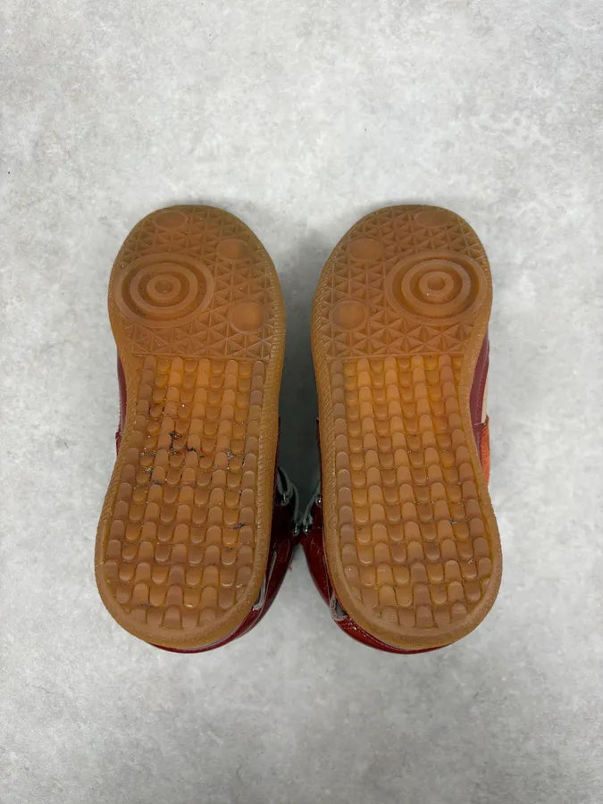 Maison Margiela Red Orange Suede High Leather Sneakers ODsOpZg 7